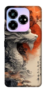 Чохол на ZTE Nubia V60 Desing white dragon фото 1 з 1