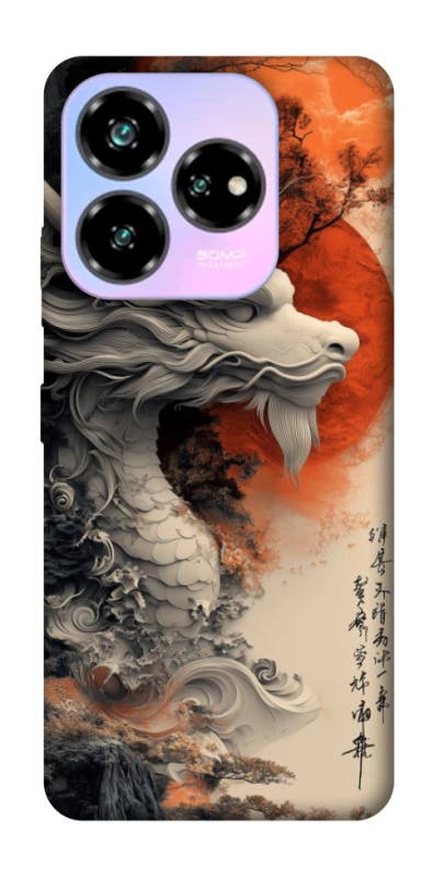 Чехол на ZTE Nubia V60 white dragon фото 1 из 1