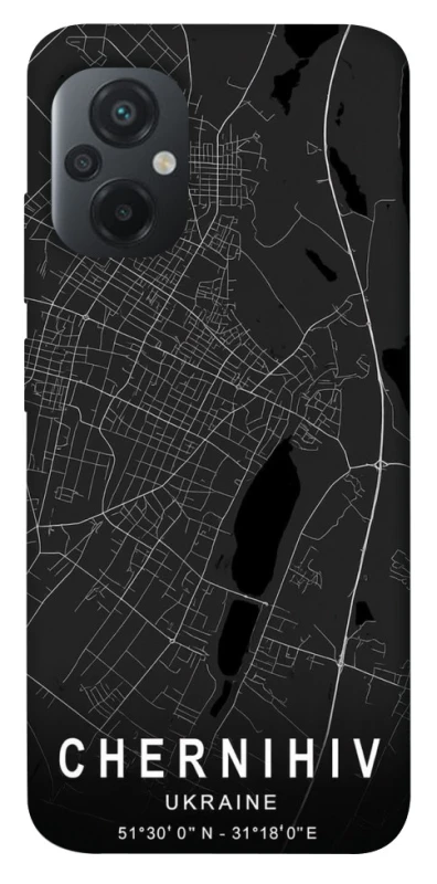 Чохол на Xiaomi Poco M5 Chernihiv map фото 1 з 1