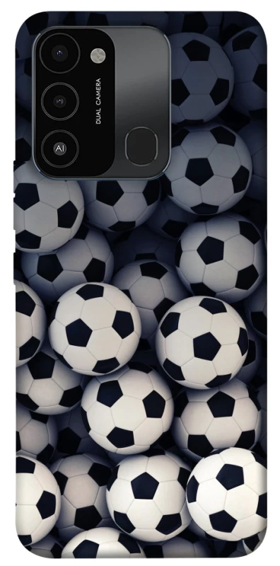 Чехол на TECNO Spark 8C Футбольные мячи фото 1 из 1