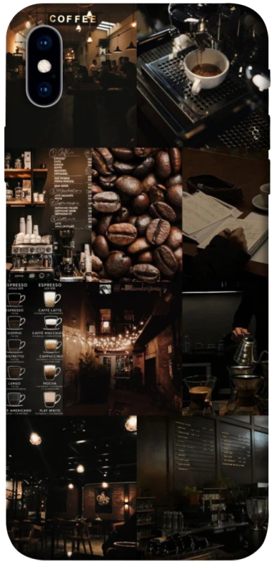 Чохол на Apple iPhone XS Max (6.5") Coffee collage ver.1 фото 1 з 1