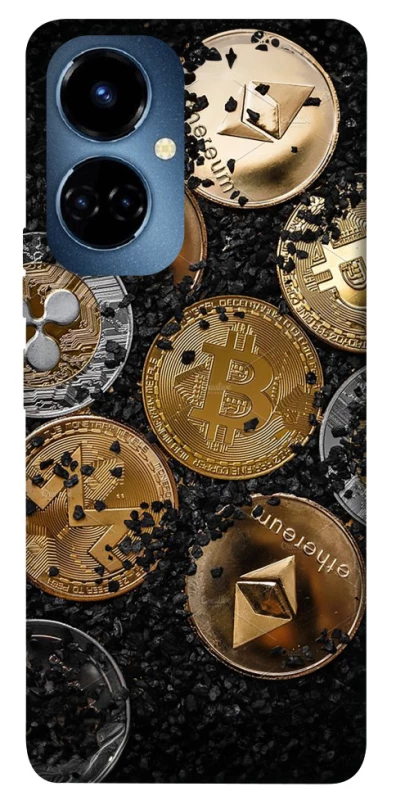 Чехол на TECNO Camon 19 Pro Many coins v2 фото 1 из 1