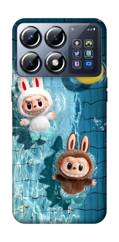Чохол на Xiaomi POCO X8 Pro Labubu in the pool фото 1 з 1