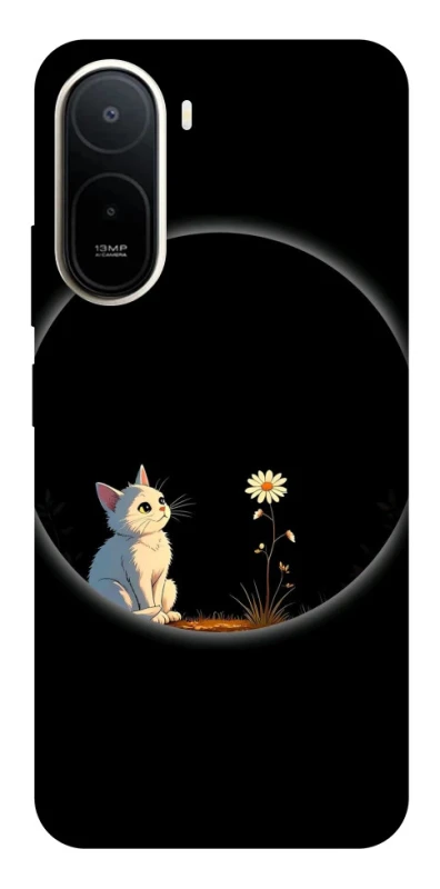 Чохол на Xiaomi Redmi A7 Pro 4G Cat and flower фото 1 з 2