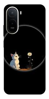 Чохол на Xiaomi Redmi A7 Pro 4G Cat and flower фото 1 з 2