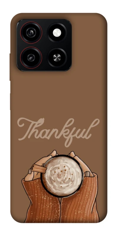 Чохол на ZTE Blade A35 4G Thankful coffee фото 1 з 1