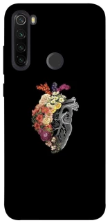 Чехол на Xiaomi Redmi Note 8T Heart with flowers фото 1 из 1