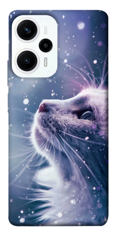 Чехол на Xiaomi Poco F5 / Note 12 Turbo Snow cat фото 1 из 1