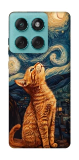 Чехол на Motorola Edge 60 Fusion van gogh cat фото 1 из 1