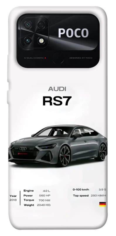 Чохол на Xiaomi Poco C40 Audi RS7 фото 1 з 1