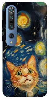 Чехол на Xiaomi Mi 10 / Mi 10 Pro paint cat фото 1 из 1