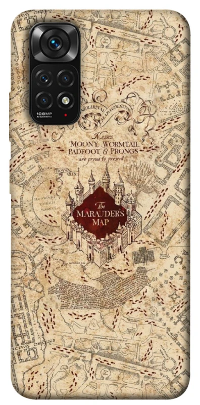 Чохол на Xiaomi Redmi Note 11 (Global) / Note 11S Harry Potter Marauder's Map фото 1 з 1