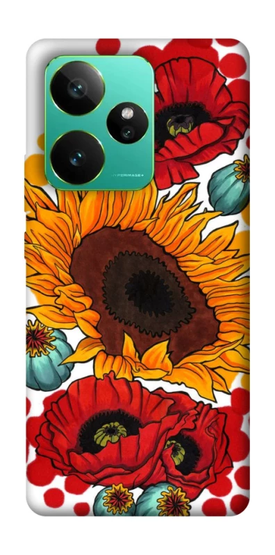 Чохол на Realme GT 7 Соняшники та маки фото 1 з 1