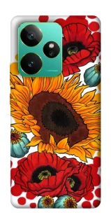 Чохол на Realme GT 7 Соняшники та маки фото 1 з 1