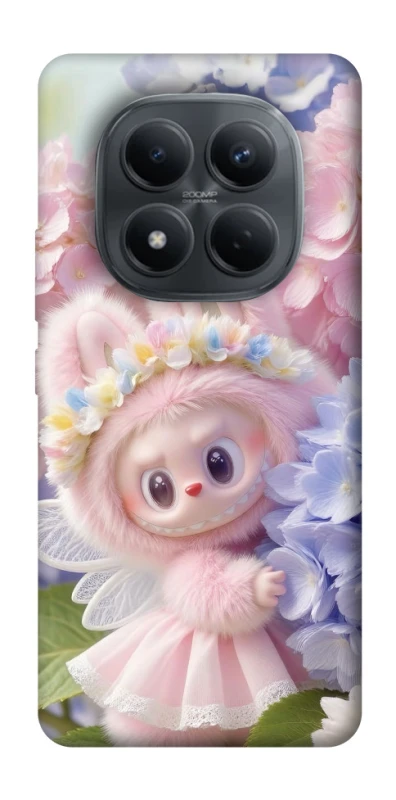 Чохол на Xiaomi Redmi Note 15 Pro 4G Labubu & Flowers ver.1 фото 1 з 1