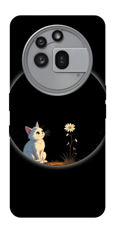 Чохол на Nothing Phone (3a) Pro Cat and flower фото 1 з 1