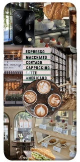 Чехол на Oppo A74 4G Coffee collage ver.5 фото 1 из 1