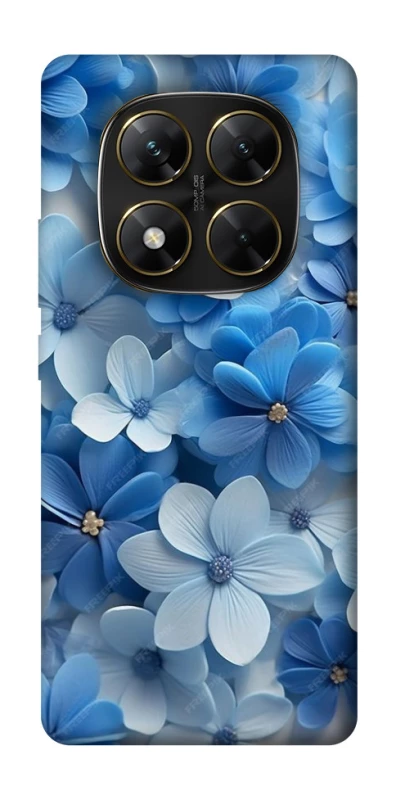 Чохол на Xiaomi Poco X7 Сині квіти фото 1 з 1