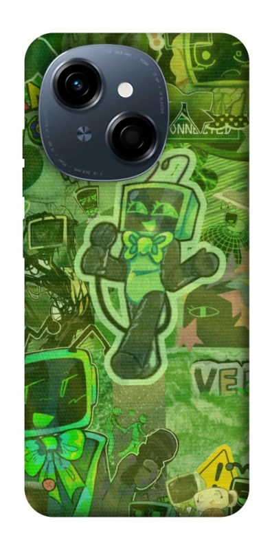 Чохол на TECNO Spark Go 1 Dandysworld tv green theme фото 1 з 1