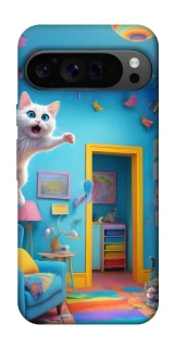 Чохол на Google Pixel 9 Pro crazy cat фото 1 з 1