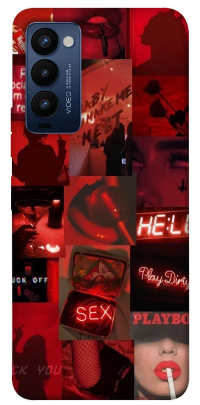 Чехол на TECNO Camon 18 Love collage ver.3 фото 1 из 1