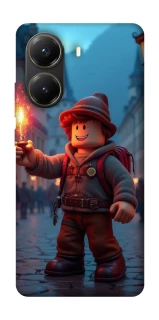 Чехол на Xiaomi Poco X7 Pro Roblox Fire Logo Blue Flames фото 1 из 1