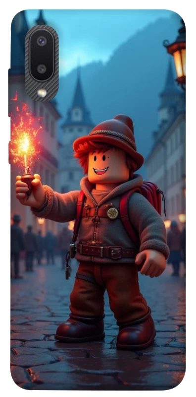 Чохол на Samsung Galaxy A02 Roblox Fire Logo Blue Flames фото 1 з 1