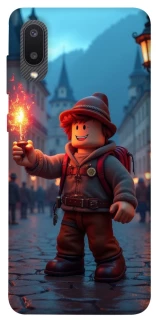 Чохол на Samsung Galaxy A02 Roblox Fire Logo Blue Flames фото 1 з 1