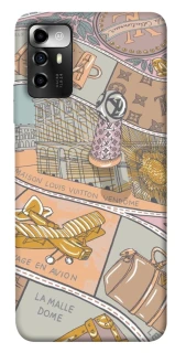 Чехол на ZTE Blade V40 Vita Fashion collage ver.2 фото 1 из 1