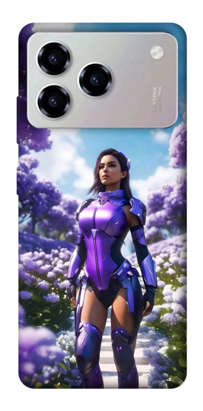 Чехол на ZTE Blade A76 Cyber space girl ver.4 фото 1 из 1