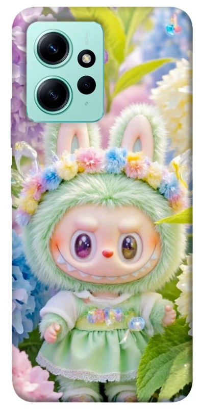 Чохол на Xiaomi Redmi Note 12 4G Labubu & Flowers ver.2 фото 1 з 1