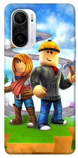 Чехол на Xiaomi Redmi K40 / K40 Pro / K40 Pro+ / Poco F3 Roblox Builder Adventure фото 1 из 1
