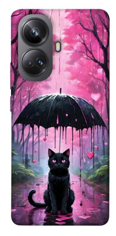 Чохол на Realme 10 Pro+ Black cat фото 1 з 1