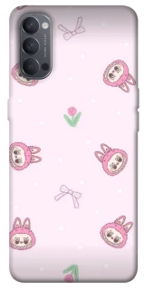 Чохол на Oppo Reno 4 Labubu Flower фото 1 з 1