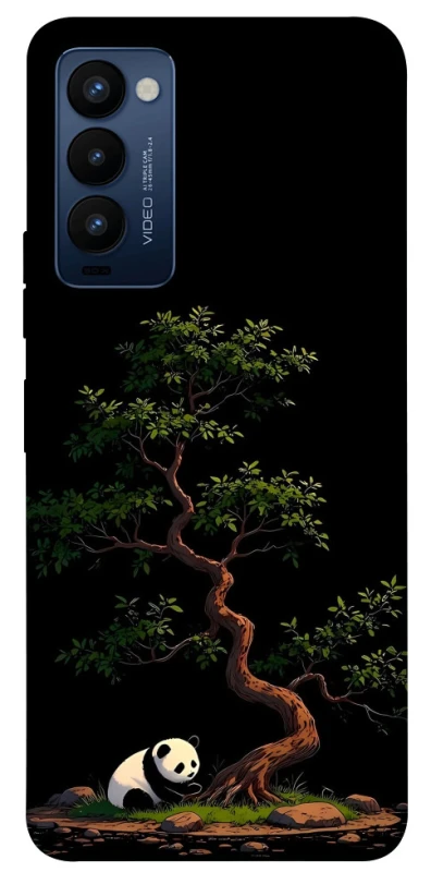 Чехол на TECNO Camon 18 Panda and tree фото 1 из 1