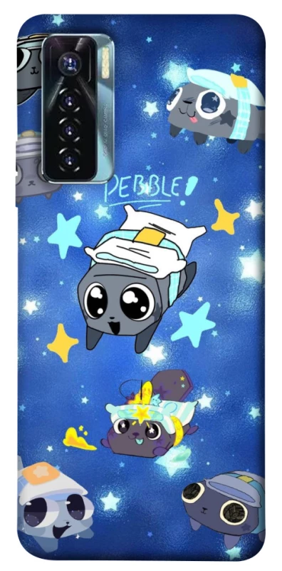 Чехол на TECNO Camon 17 Pro Pebble kitten stars фото 1 из 1