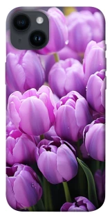 Чехол на Apple iPhone 14 Plus (6.7") Фиолетовые тюльпаны фото 1 из 1