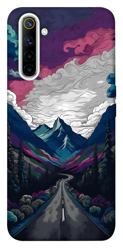 Чехол на Realme 6 Нарисованные горы фото 1 из 1