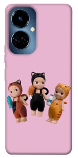 Чохол на TECNO Camon 19 Cat Cafe Trio фото 1 з 1