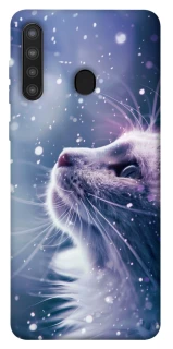 Чехол на Samsung Galaxy A21 Snow cat фото 1 из 1