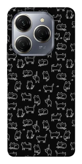 Чехол на TECNO Spark 20 Pro Black Cats фото 1 Чехол на TECNO Spark 20 Pro Black Cats фото 1 из 1