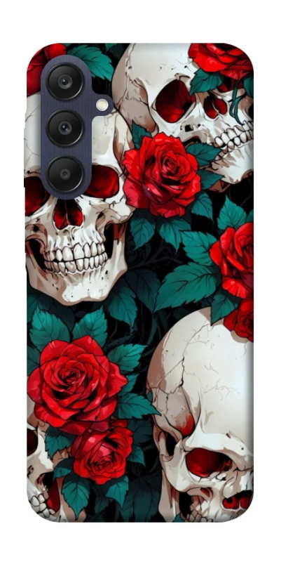 Чохол на Samsung Galaxy A25 5G skull and rose фото 1 з 1