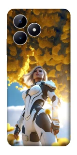 Чехол на Realme Note 50 5G Cyber space girl ver.3 фото 1 из 1