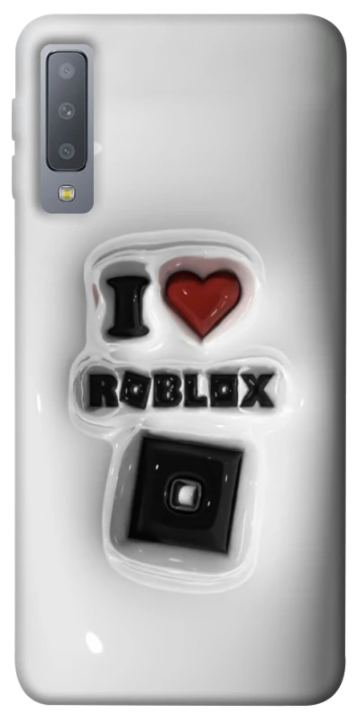 Чохол на Samsung A750 Galaxy A7 (2018) I love Roblox фото 1 з 1
