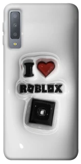 Чохол на Samsung A750 Galaxy A7 (2018) I love Roblox фото 1 з 1