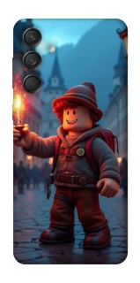 Чехол на Samsung Galaxy M55 Roblox Fire Logo Blue Flames фото 1 из 1