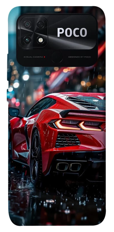 Чехол на Xiaomi Poco C40 Red sports car фото 1 из 1