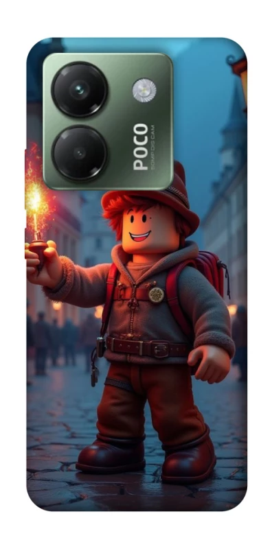 Чохол на Xiaomi Poco M7 pro 5G Roblox Fire Logo Blue Flames фото 1 з 1
