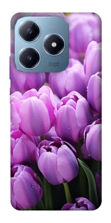 Чехол на Realme C63 Фиолетовые тюльпаны фото 1 из 1