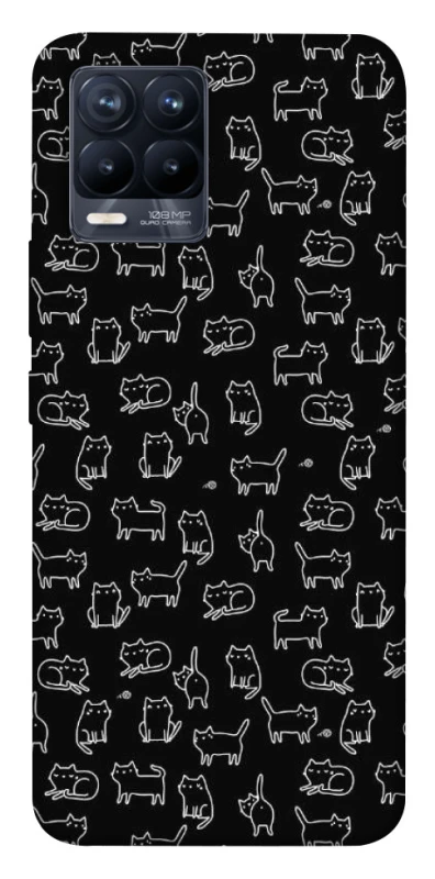 Чохол на Realme 8 Black Cats фото 1 Чохол на Realme 8 Black Cats фото 1 з 1